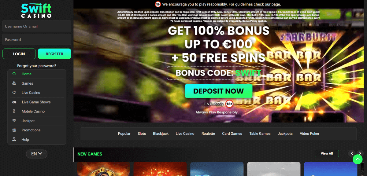 Swift Casino Din Ultimative Spilleoplevelse 862185145